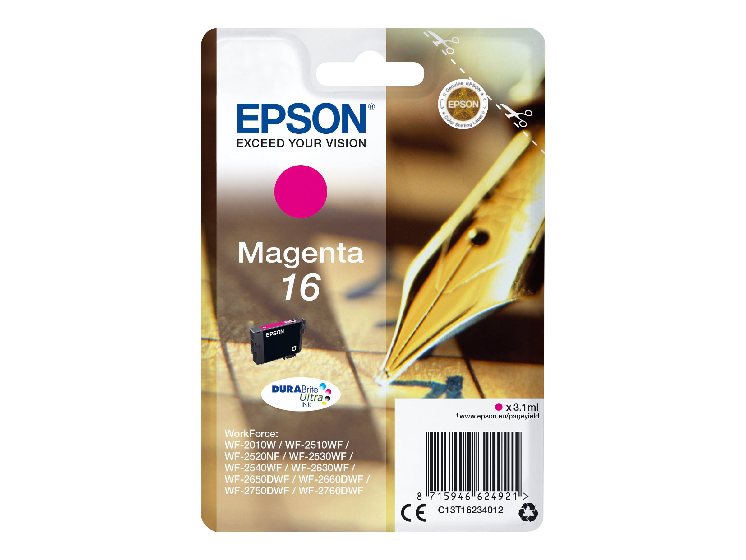 Epson 16 - 3.1 ml - Magenta - original - Tintenpatrone