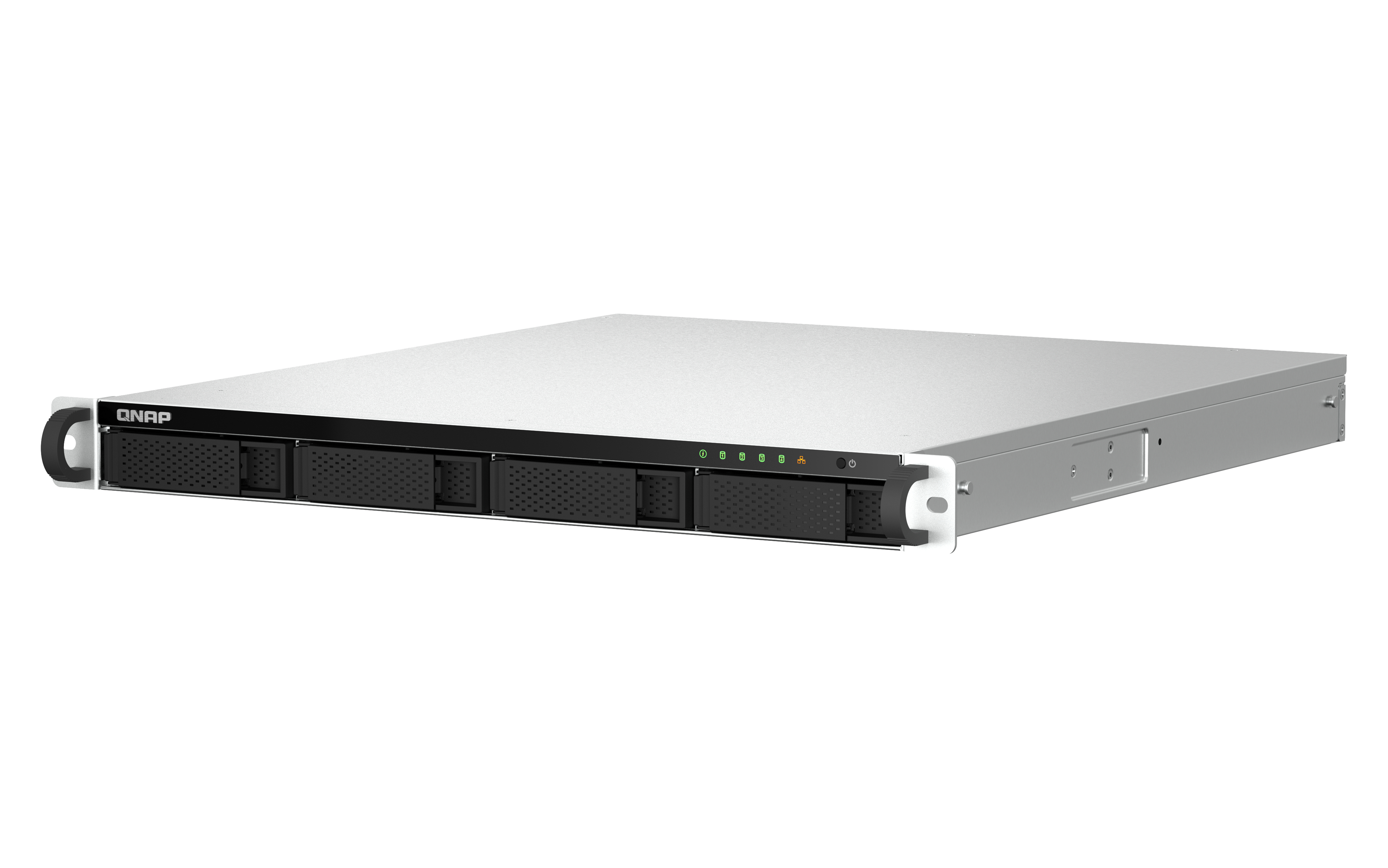QNAP TS-464U - NAS - Rack (1U) - Intel® Celeron® - N5095 - Schwarz, Ansicht 4