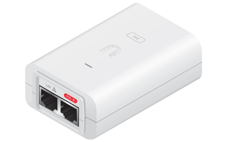 UbiQuiti Networks POE-24-12W-WH - Power Injector, Ansicht 2