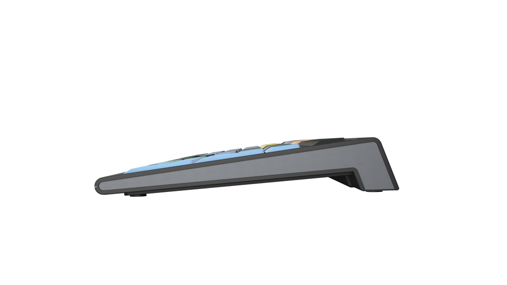 Logickeyboard LKB-CBASE-A2PC-FR - Volle Größe (100%) - Kabelgebunden - USB - Schwarz - TL: Französisch, AZERTY, Ansicht 2