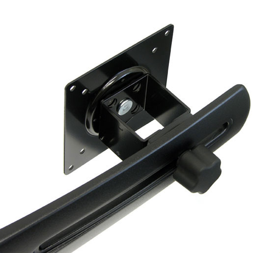 Ergotron DS100 - Aufstellung - horizontal - für 2 LCD-Displays - Aluminium, Stahl - Schwarz, Ansicht 3