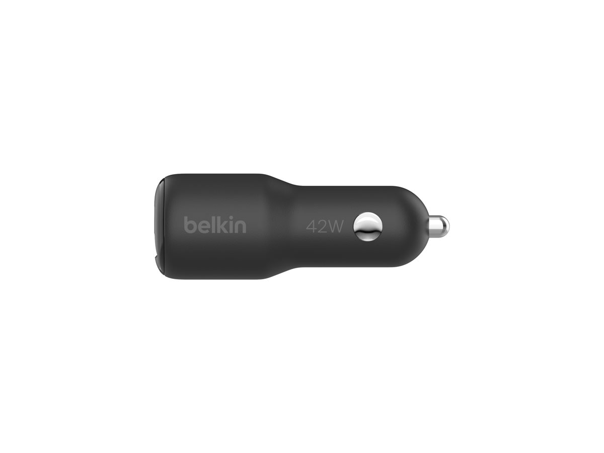 Belkin BoostCharge - Auto-Netzteil - 42 Watt - Fast Charge, PD 3.0 - 2 Ausgabeanschlussstellen (USB, 24 pin USB-C), Ansicht 4
