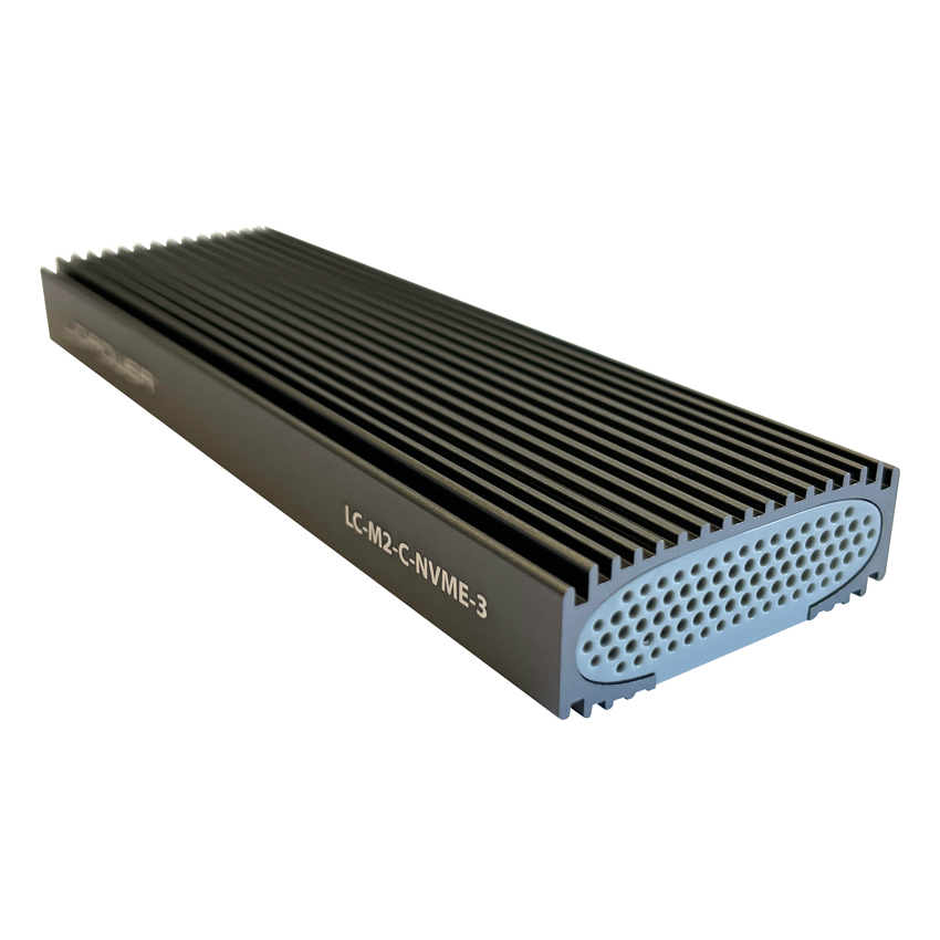 LC-Power USB3.2 LC-M2-C-NVME-3 f. M.2 SSD Laufwerks-Gehäuse, Ansicht 4