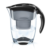 BRITA Elemaris XL - Pitcher-Wasserfilter - 3,5 l - Schwarz - Transparent