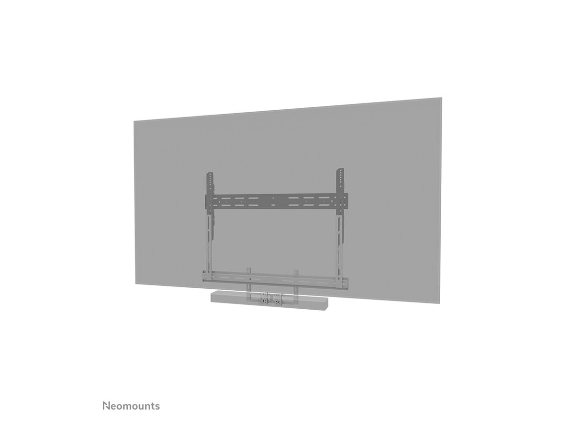 Neomounts Befestigungskit (Montageklammer) - für Video-Leiste - universal - Stahl - weiß - Bildschirmgröße: 109.2-279.4 cm (43-110)