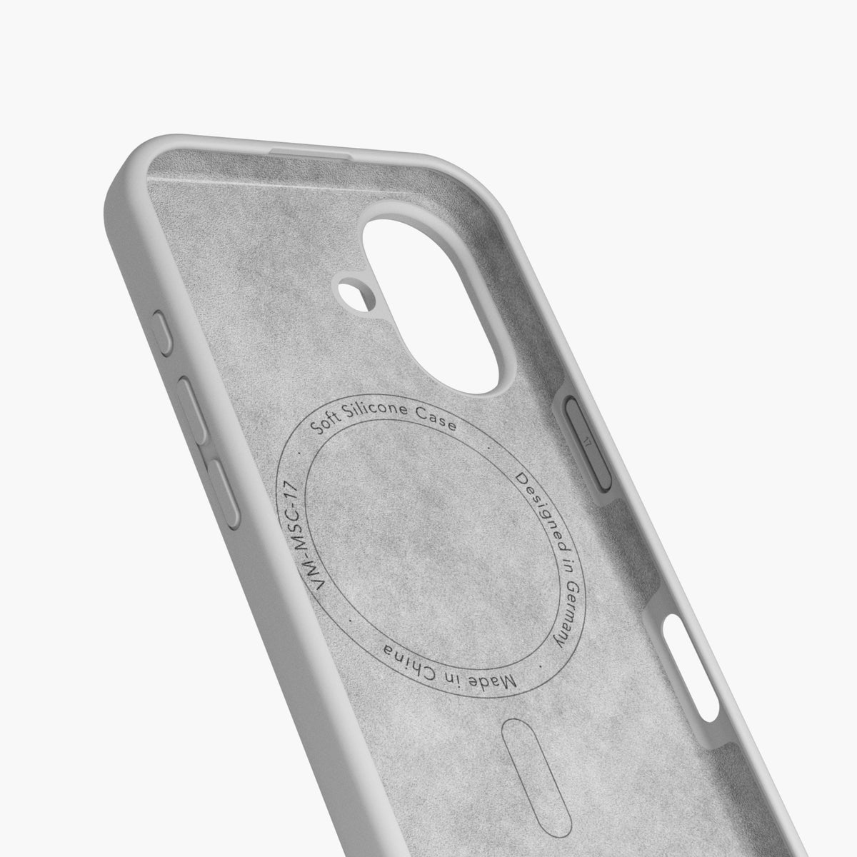 Vonmählen Soft Silicone Case iPhone 17 Light Gray, Ansicht 4