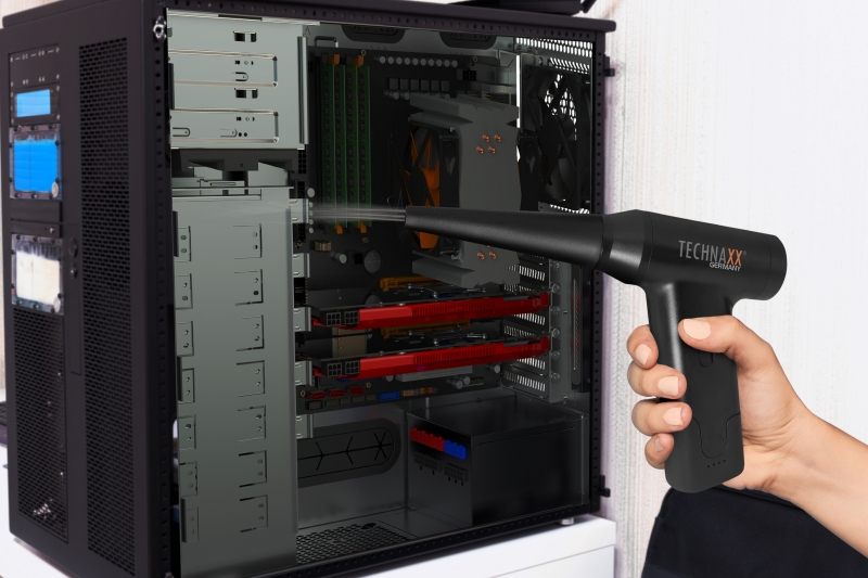 Technaxx 5168 Akku Staubgebläse Schwarz 1 St., Ansicht 2