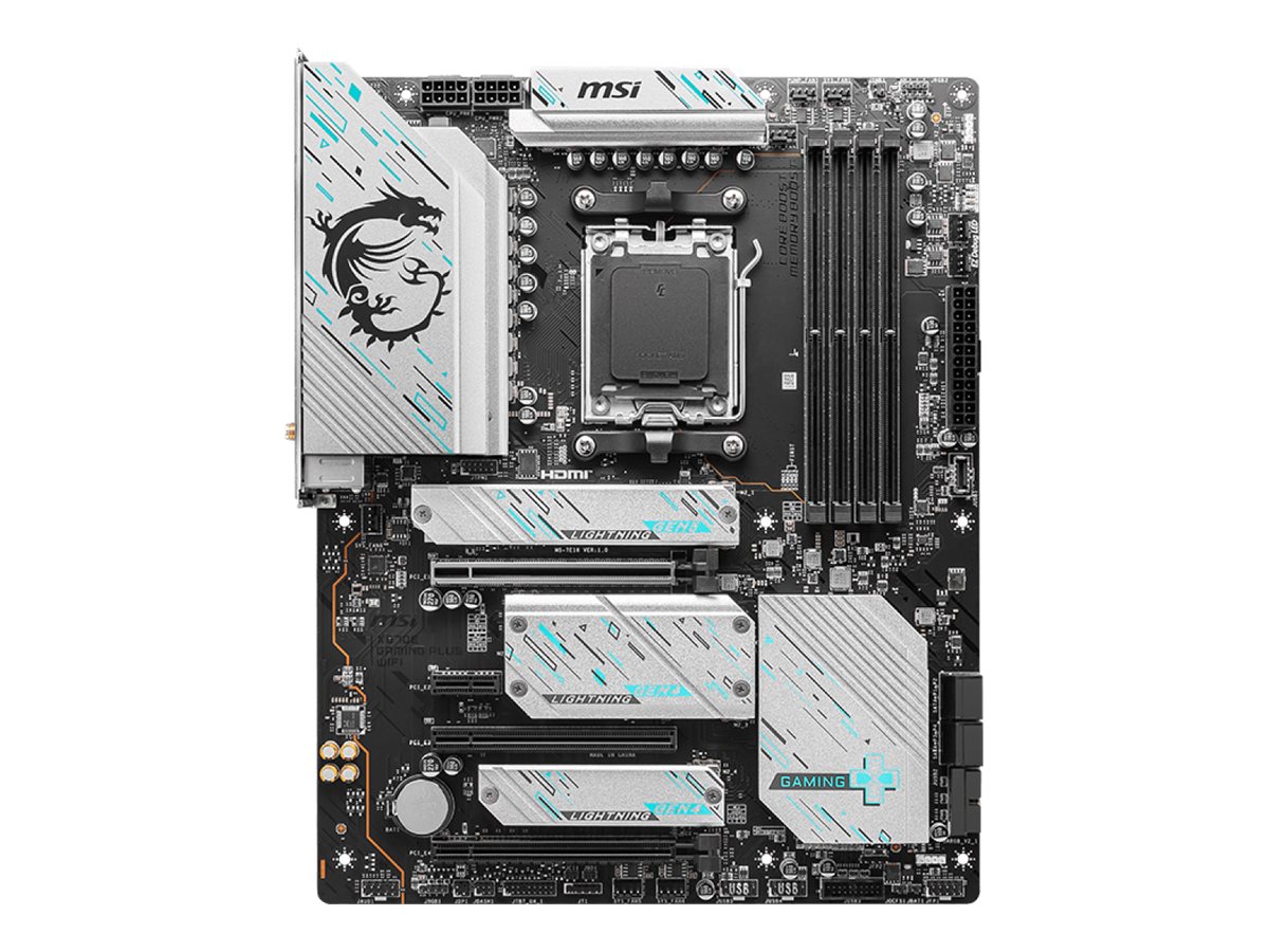 MSI X670E GAMING PLUS WIFI - Motherboard - ATX - Socket AM5 - AMD X670 Chipsatz - USB 3.2 Gen 2 USB-C 3.2 Gen2 USB 3.2 Gen 1 USB-C 3.2 Gen 2x2 - Wi-Fi 6E Bluetooth 2.5 Gigabit LAN - Onboard-Grafik (CPU erforderlich)