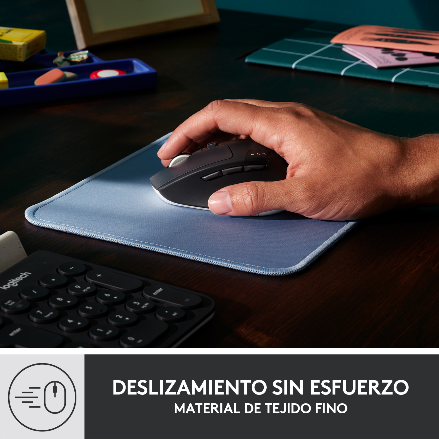 Logitech Desk Mat Studio Series - Mauspad - Blue, Ansicht 2
