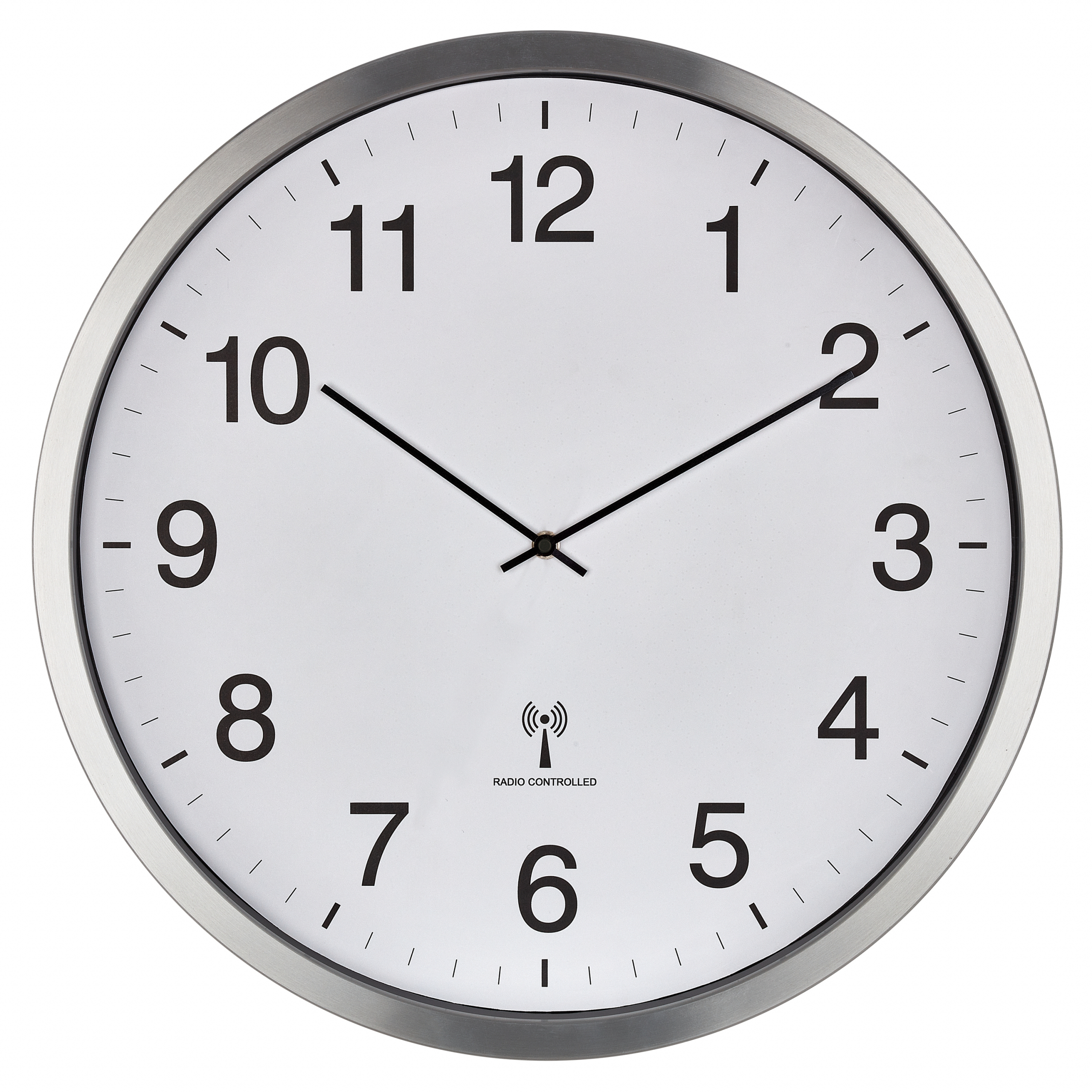 TFA 60.3548.02 Funk Wanduhr 508 mm x 65 Weiss Silber Großes Display 60.3548, Ansicht 2