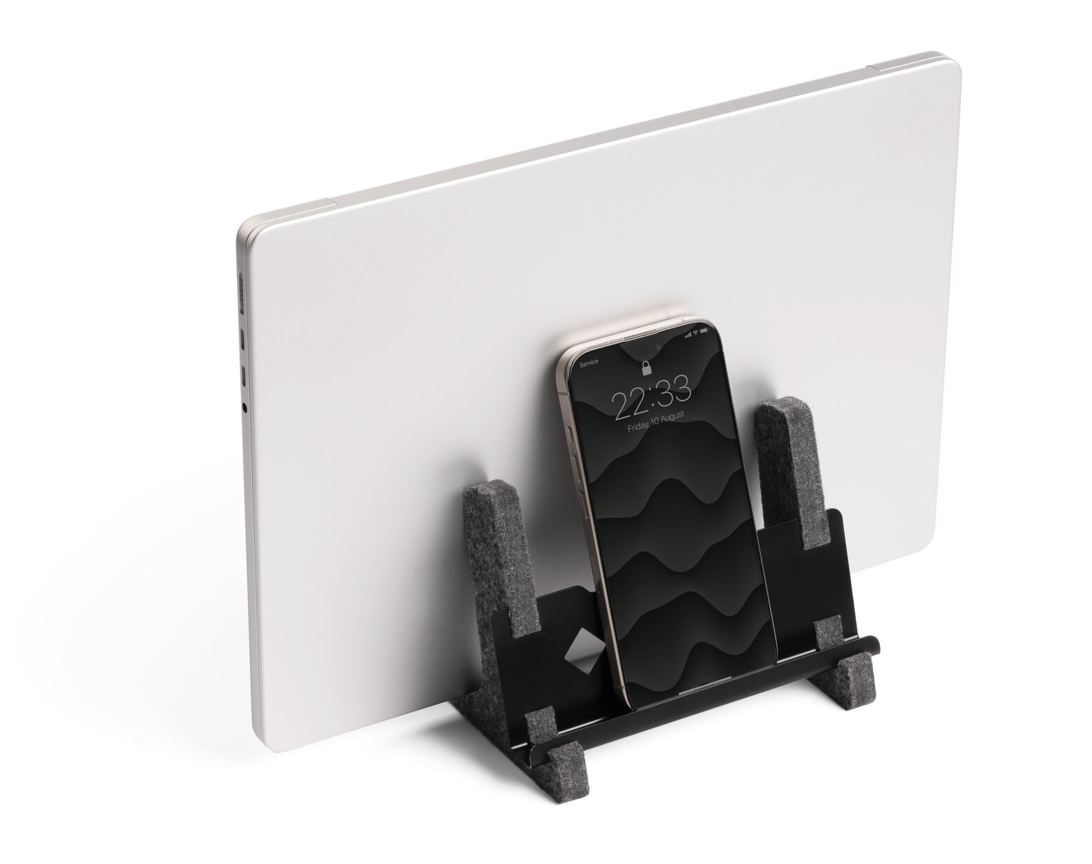 Durable Laptop Ständer Effect -3kg 13-17''/vertikal/PET-Filz/anthrazit, Ansicht 4