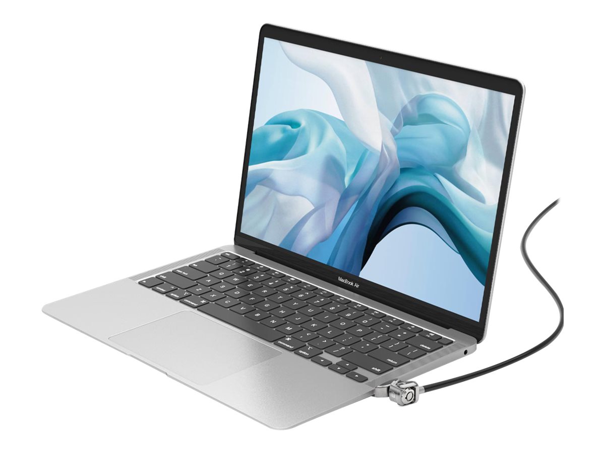 Compulocks MacBook Air 13-inch Cable Lock Adapter With Keyed Cable Lock 2017 to 2019 - Sicherheitsschlossadapter - für Apple MacBook Air (Anfang 2020 Ende 2018 Ende 2020 Mitte 2017 Mitte 2019)