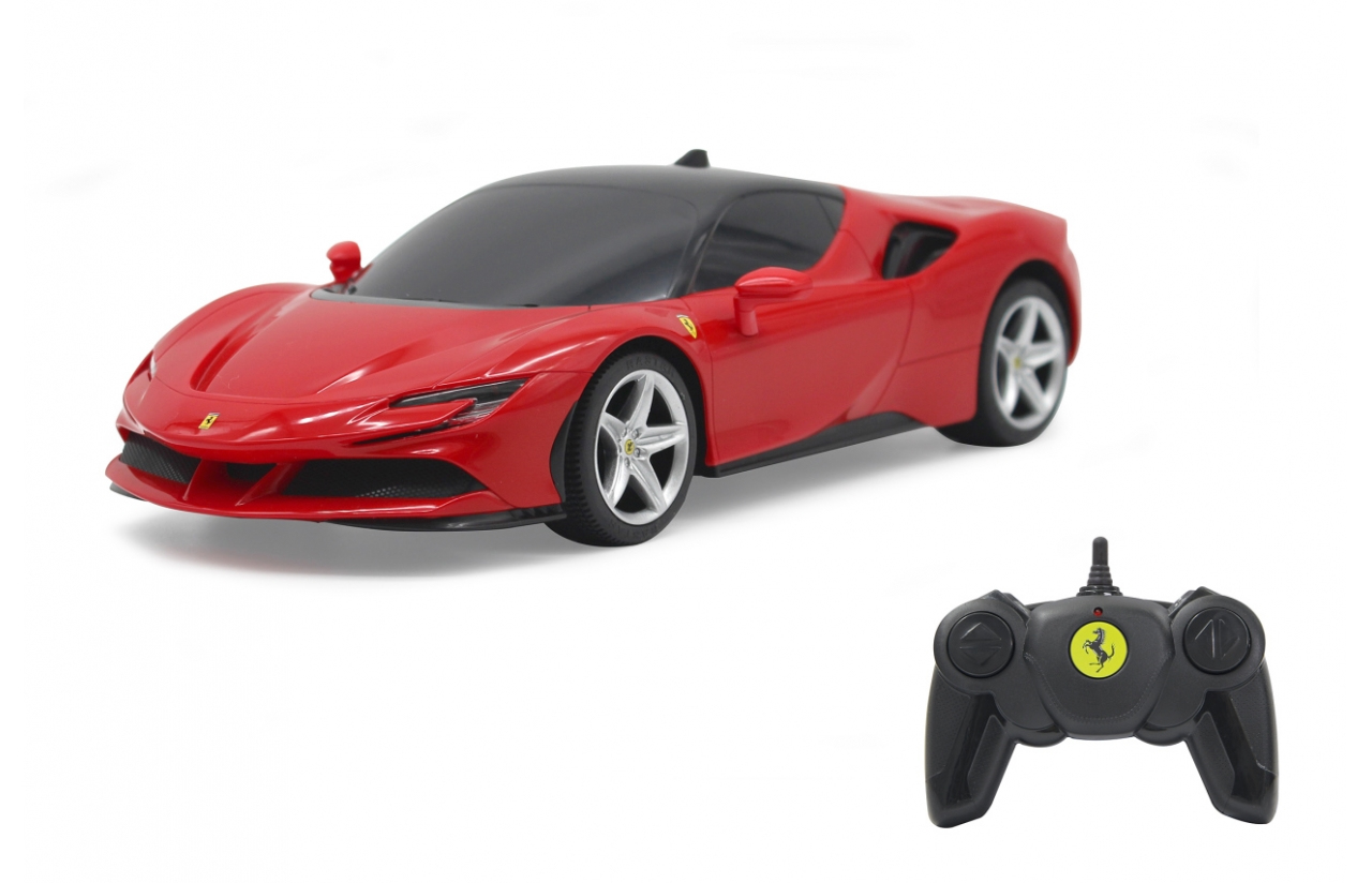 JAMARA Ferrari SF90 Stradale - Auto - Elektromotor - 1:24 - Fahrbereit (RTD) - Rot - Kunststoff, Ansicht 2