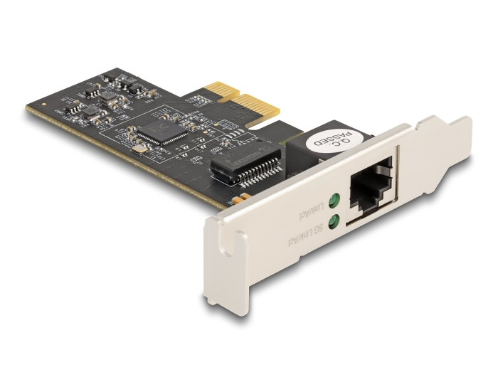 Delock PCI Express x1 Karte zu 1 x RJ45 5 Gigabit LAN RTL8126, Ansicht 2