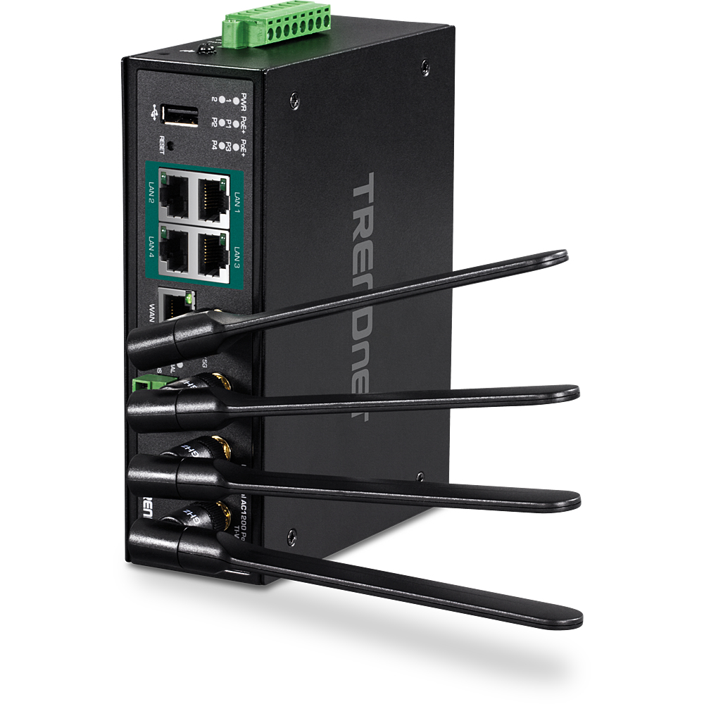 TRENDnet TI-WP100 - Wireless Router - 4-Port-Switch, Ansicht 2