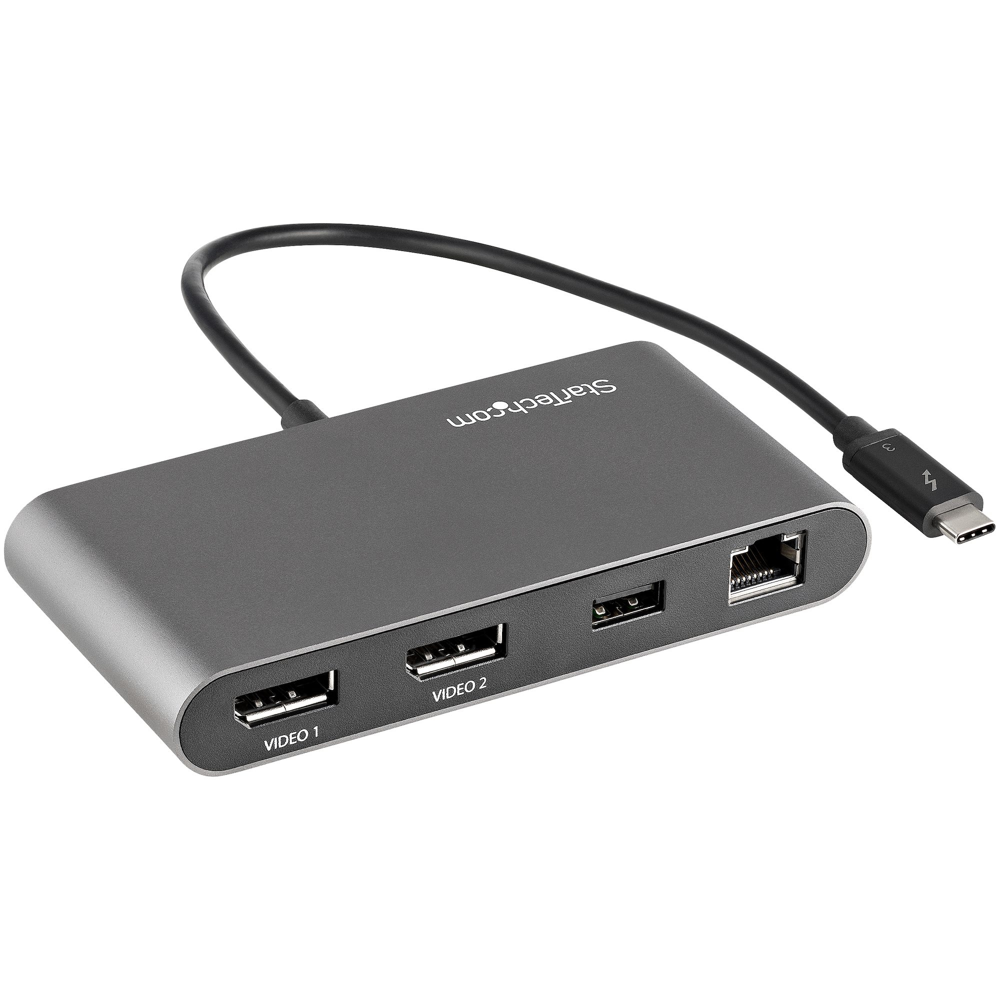 StarTech.com Thunderbolt 3 Mini Dock - Tragbare TB3-Dockingstation mit dual Monitoren und DP 4K 60 Hz, Ansicht 2
