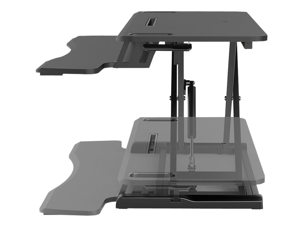 Neomounts by Newstar Sitz-Steh-Arbeitsplatz - Schwarz - -25,4 mm (-1 Zoll) - -25,4 mm (-1 Zoll) - 110 - 510 mm, Ansicht 3