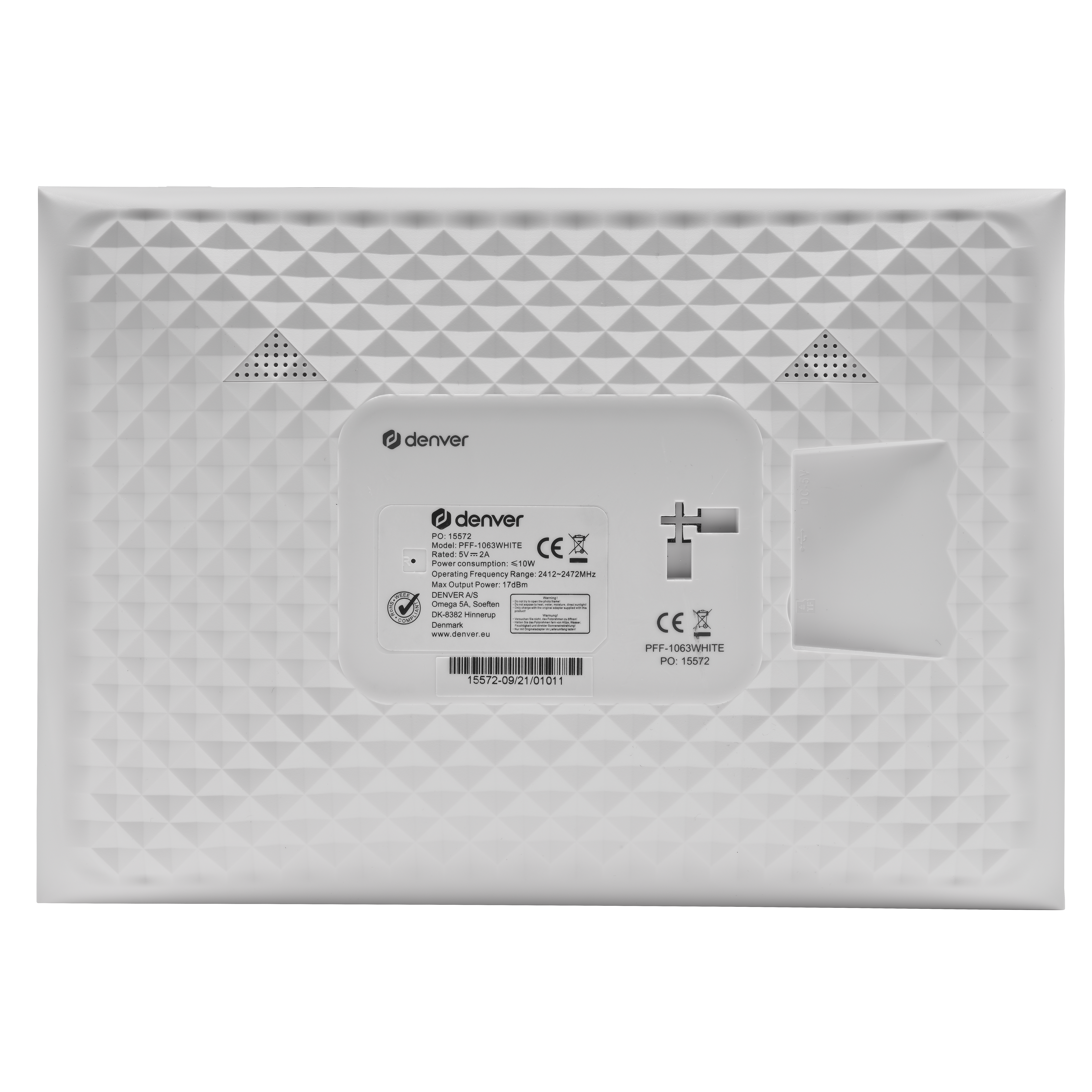Inter Sales Bilderrahmen 10.1" PFF-1063 wi-fi white - Digitaler Foto-Rahmen - 16 GB, Ansicht 2