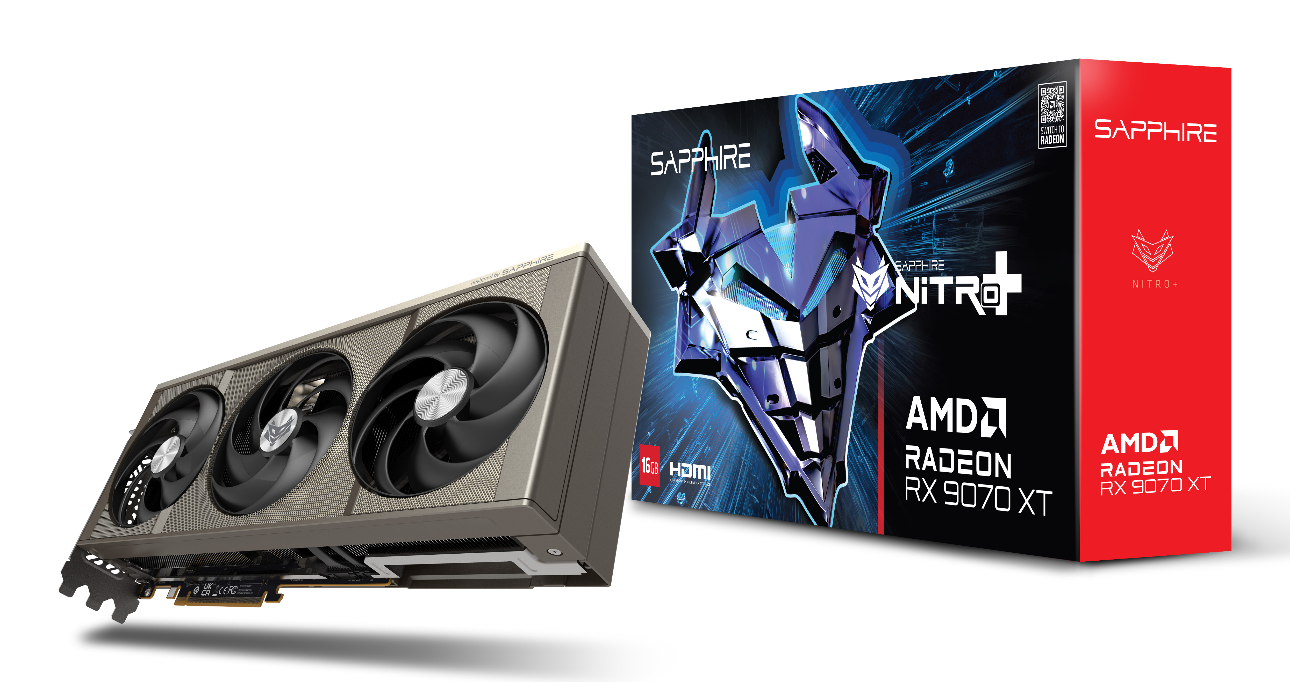 Sapphire Nitro+ AMD Radeon RX 9070 XT OC 16 GB - Grafikkarte - 16.384 MB, Ansicht 2