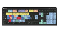 Logickeyboard LKB-CBASE-A2PC-FR - Volle Größe (100%) - Kabelgebunden - USB - Scherenschalter - AZERTY - Schwarz