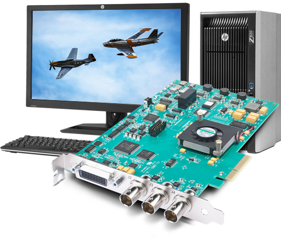 AJA Kona LHe Plus - Videoaufnahmeadapter - PCIe x4, Ansicht 3