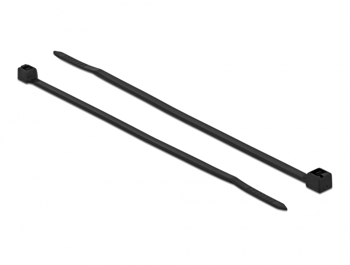 Delock Kabelbinder - wärmebeständig - 10 cm - Schwarz (Packung mit 100), Ansicht 4