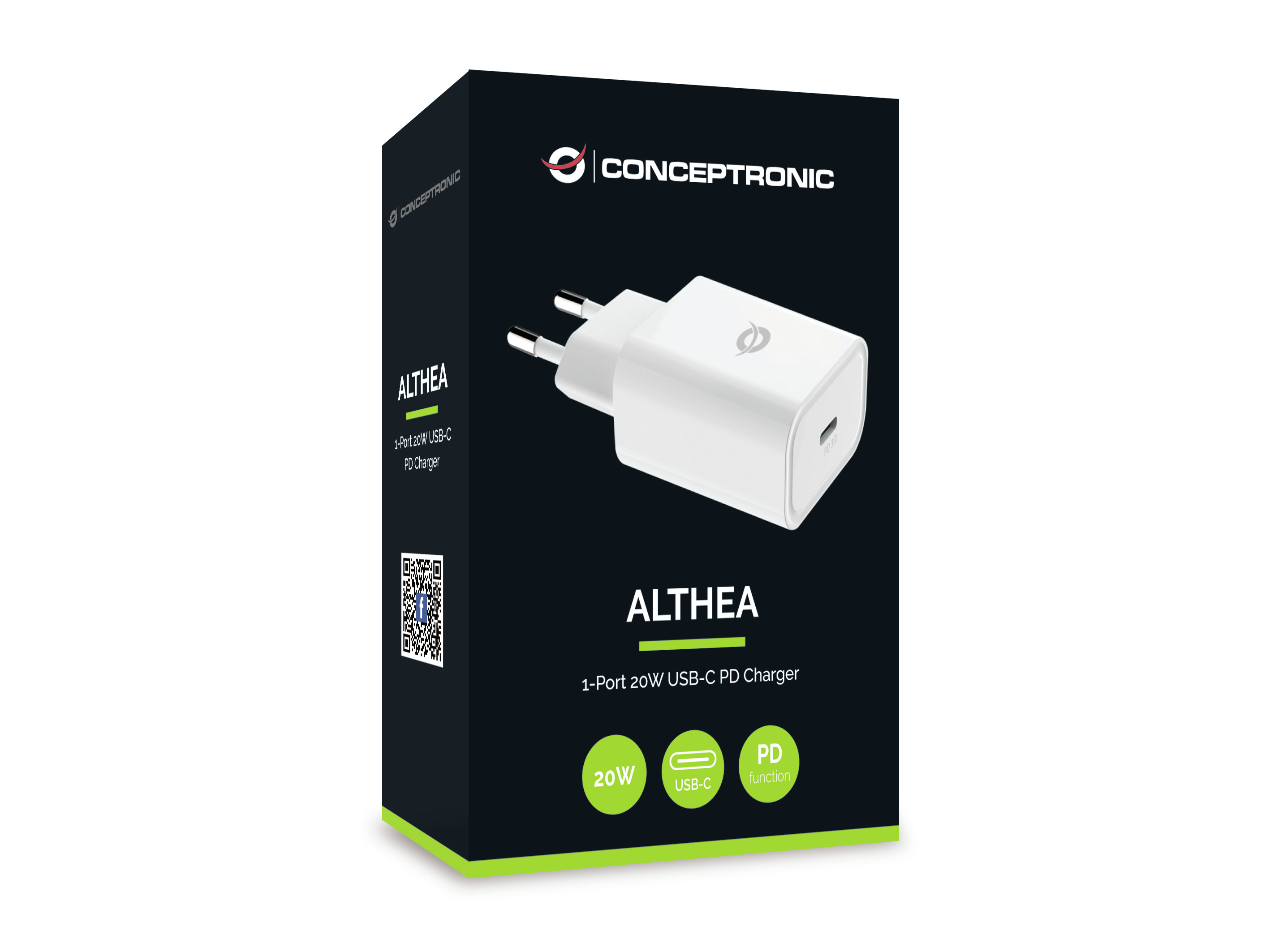 Conceptronic ALTHEA - Netzteil - 20 Watt - PD 3.0 (USB-C)