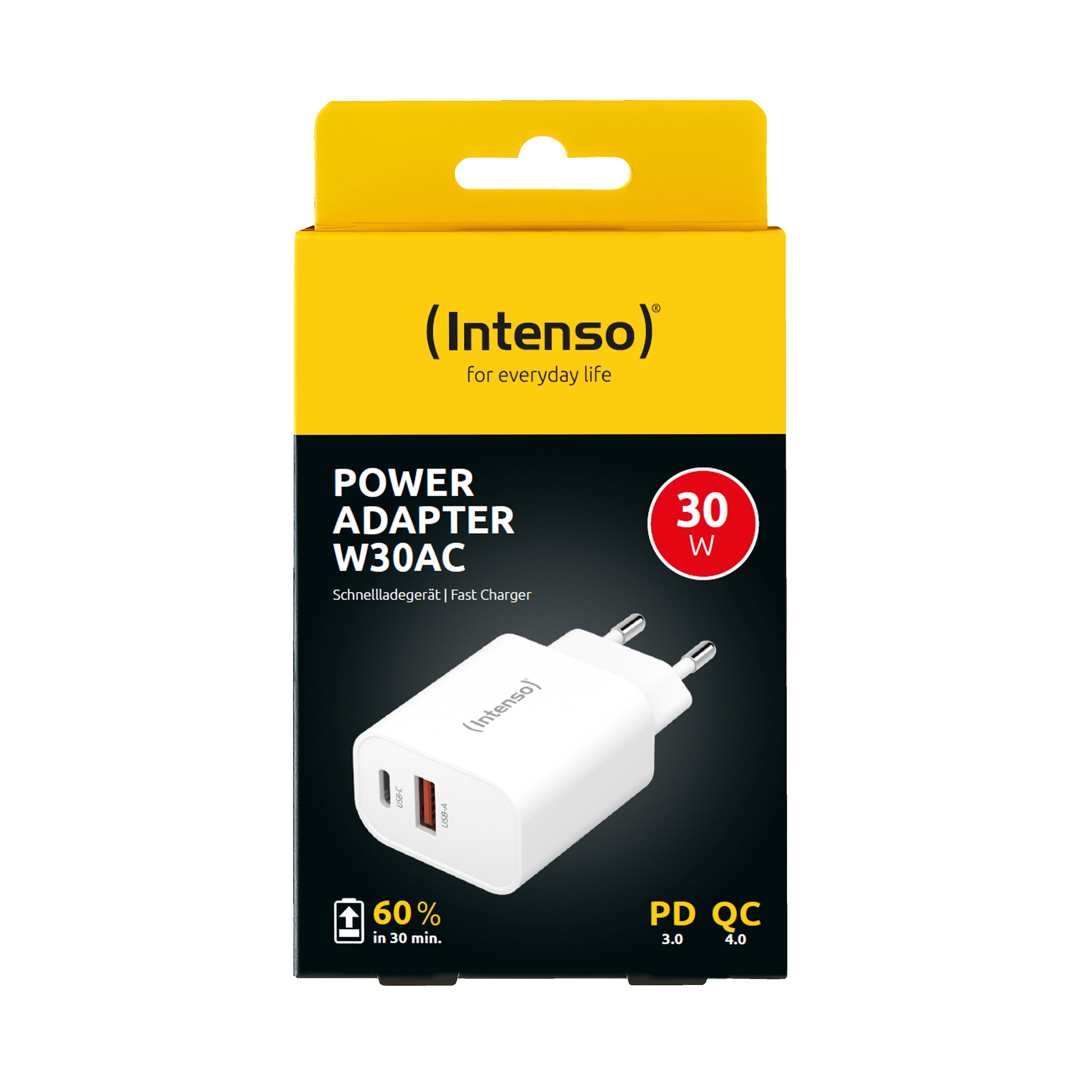Intenso 1x USB-A auf USB-C Adapter weiß, Ansicht 3