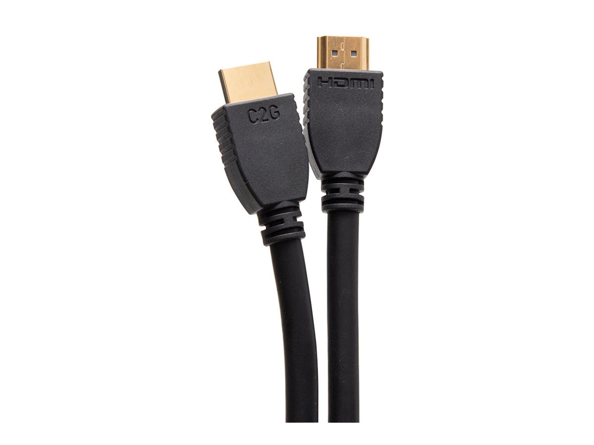 C2G 12ft (3.6m) Ultra High Speed HDMI® Cable with Ethernet - 8K 60Hz - Ultra High Speed - HDMI-Kabel mit Ethernet - HDMI männlich zu HDMI männlich - 3.6 m - Schwarz - unterstützt 8K 60 Hz (7680 x 4320)