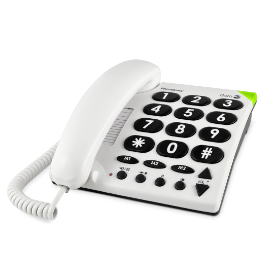 Doro PhoneEasy 311c - Telefon mit Schnur - weiß, Ansicht 2