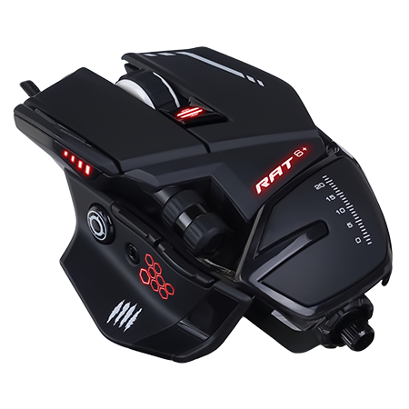 Mad Catz R.A.T.6+ - Maus - optisch - 11 Tasten - Schwarz, Ansicht 4