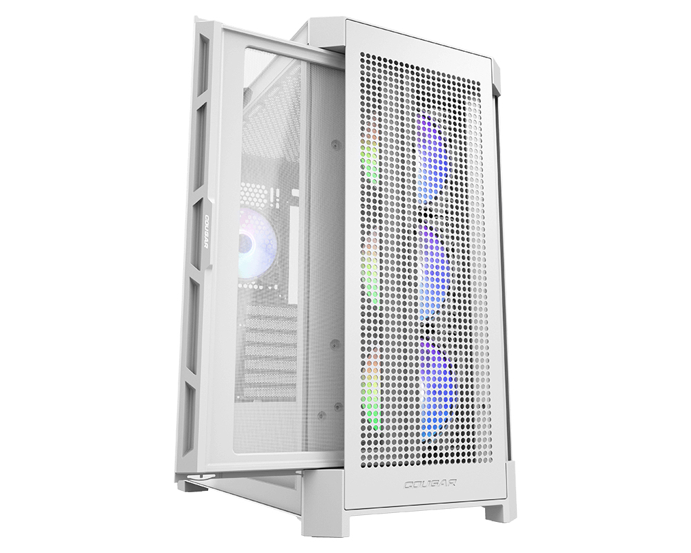 Cougar Gehäuse Midi-Tower Duoface Pro ARGB Weiß - Midi/Minitower - ATX, Ansicht 3