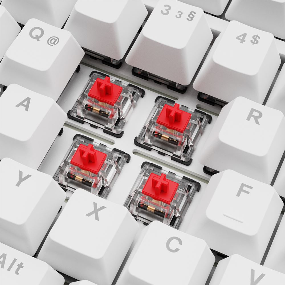 Sharkoon Gaming Tastatur Skiller SGK25 weiß - TL: Deutsch, QWERTZ, Ansicht 3