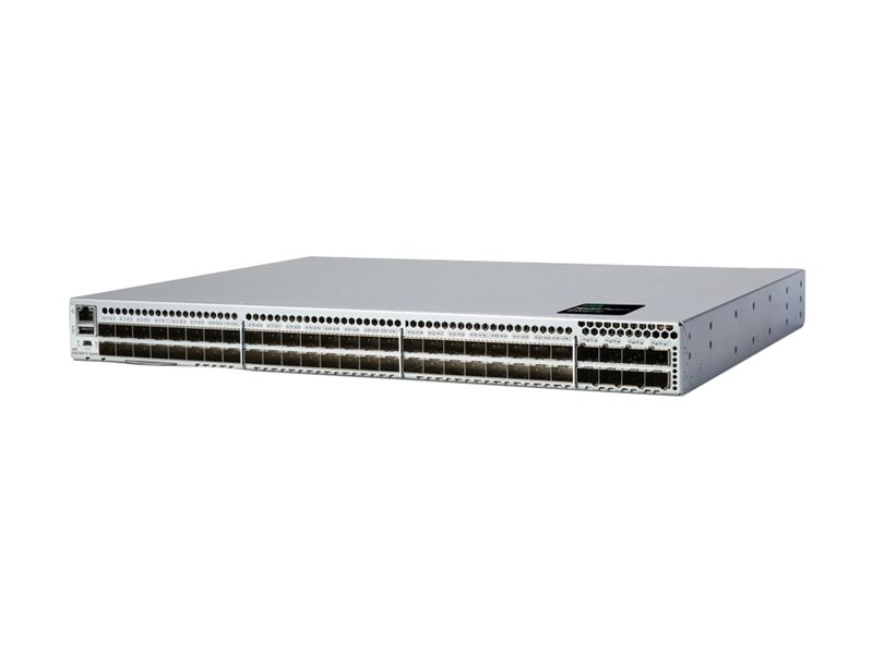 HPE SN6700B Port Side Intake - Switch - managed - 24 x 32Gb Fibre Channel SFP28 + 32 x 32Gb Fibre Channel SFP28 Ports on Demand (POD)