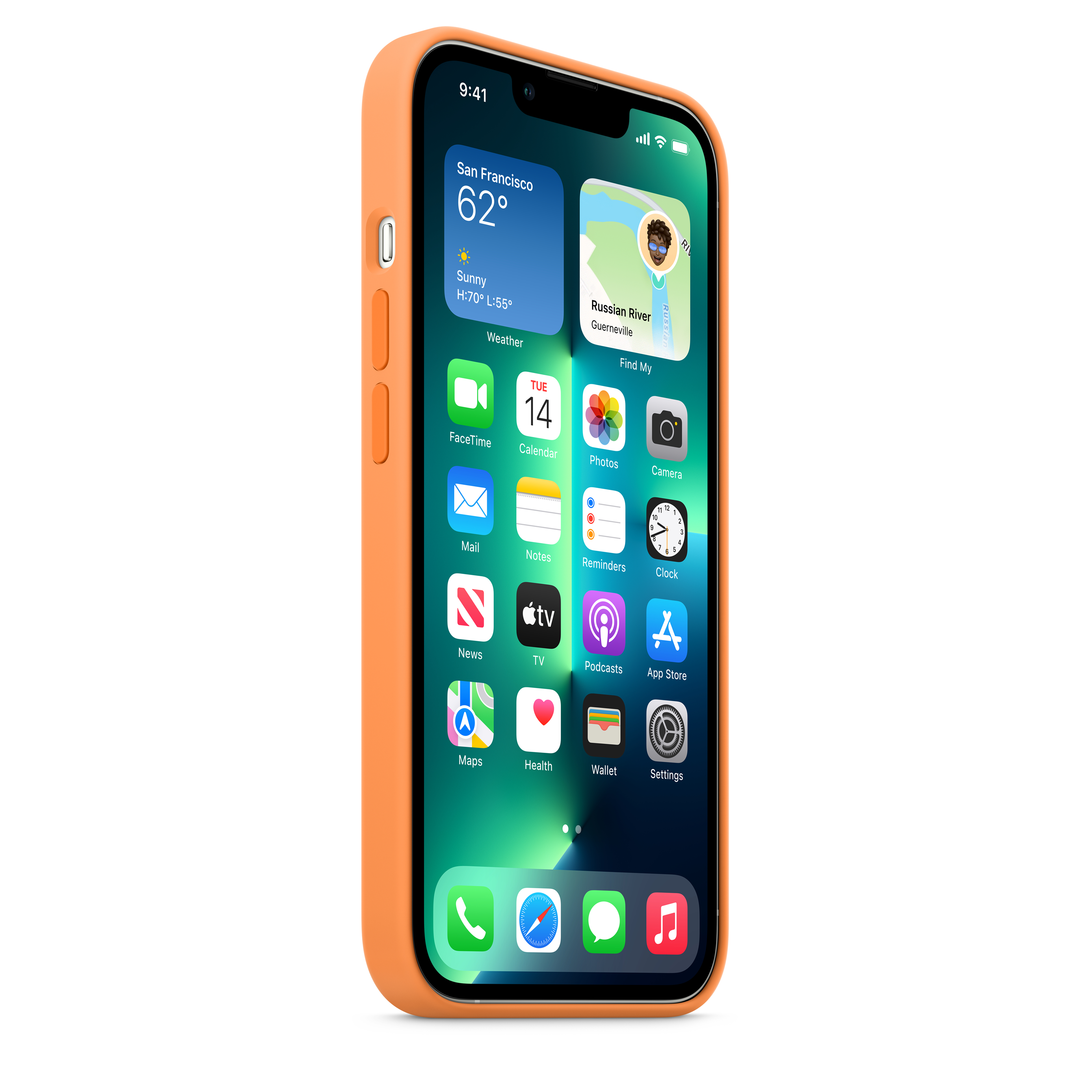 Apple iPhone 13 Pro Si Case Marigold