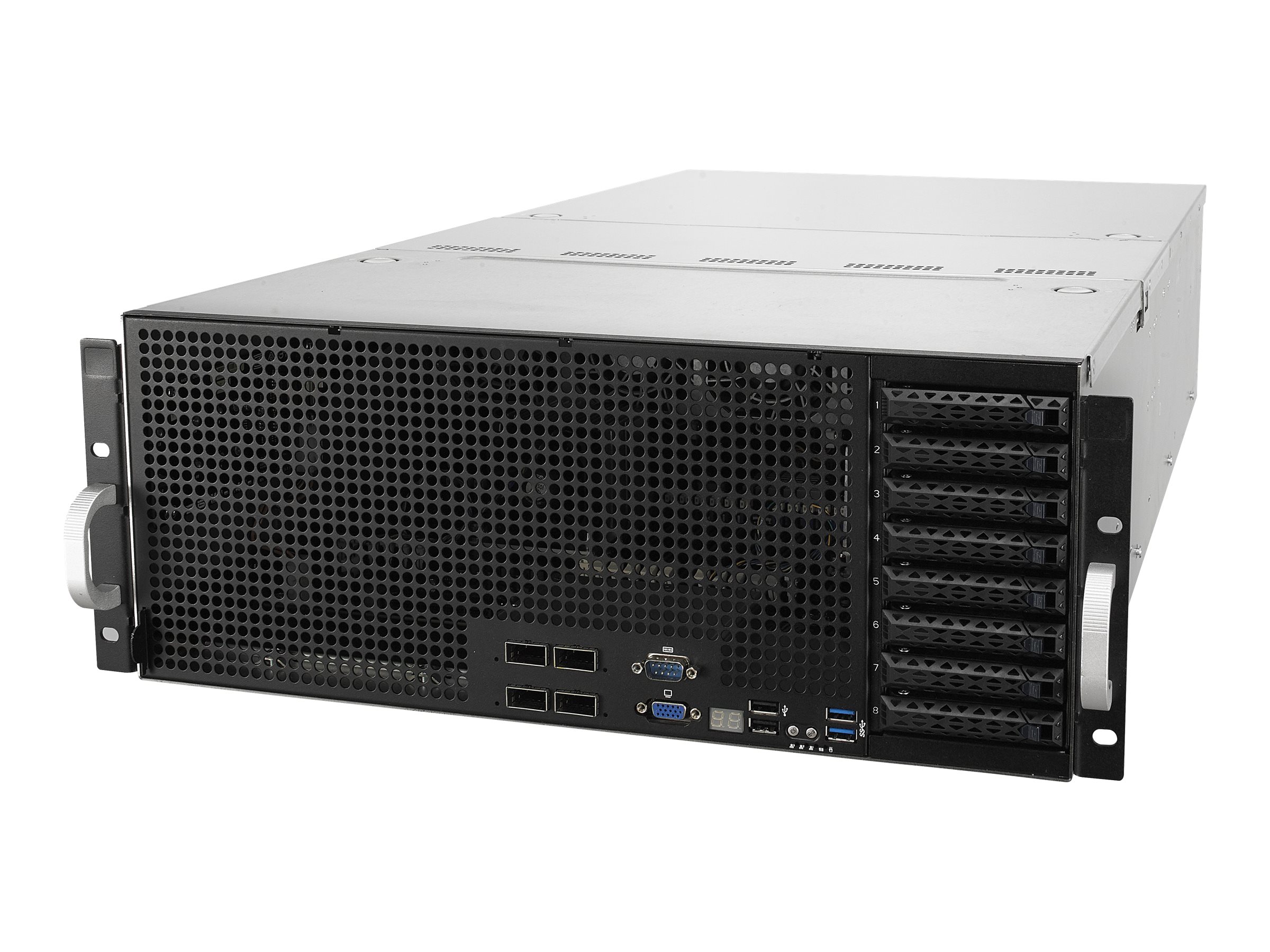Vorschau: ASUS ESC8000 G4/10G - Server - Rack-Montage - 4U - zweiweg - keine CPU - RAM 0 GB - SATA/PCI Express - Hot-Swap 6.4 cm (2.5&quot;)