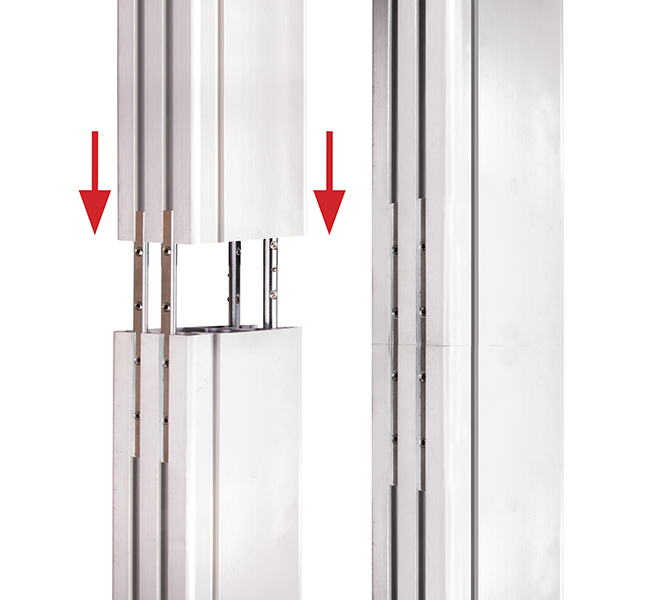 B-TECH BT8380-060/B V3 - Spalte - Schwarz - BT8380-BASE / FFB / FSB / SHB - 160 mm - 70 mm - 600 mm, Ansicht 3
