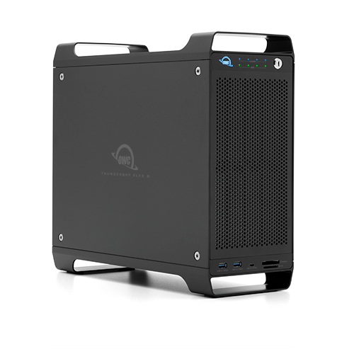 OWC ThunderBay Flex 8 - HDD / SSD-Gehäuse - 2.5/3.5 - SATA - Hot-Swap - USB Anschluss - Schwarz, Ansicht 3