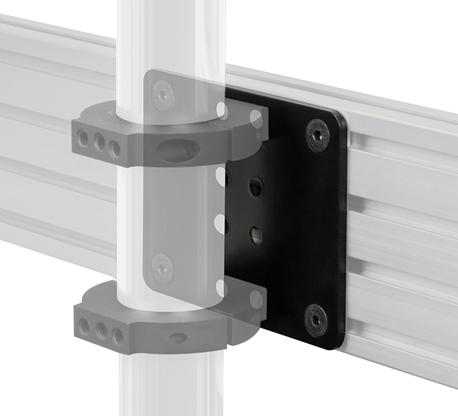 B-TECH BT8390 - Basis - Schwarz - Stahl - Wand - 140 mm - 5 mm, Ansicht 2