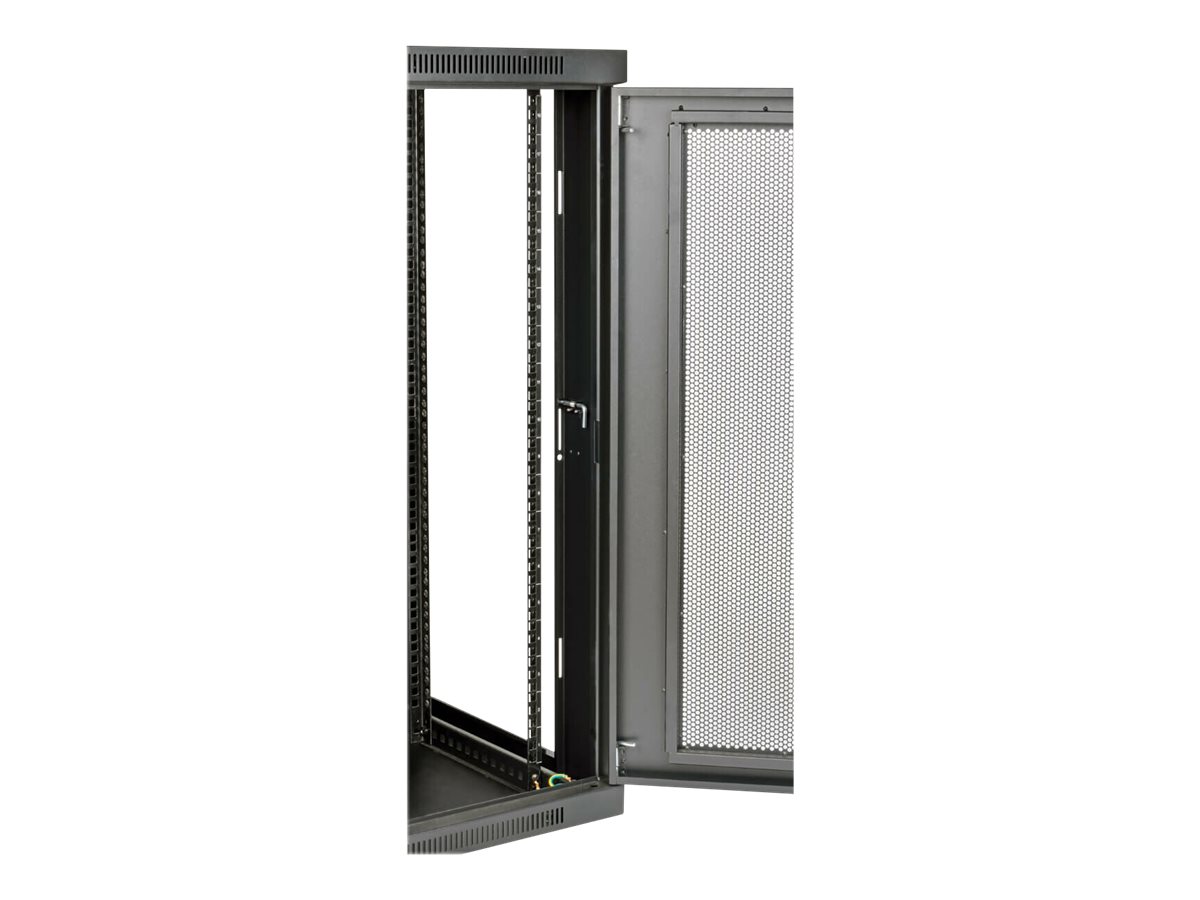 Tripp Eaton Tripp Lite Series 18U Wall Mount Rack Enclosure Server Cabinet Swinging Hinged Door Deep - Schrank Netzwerkschrank - geeignet für Wandmontage - Schwarz - 18U - 48.3 cm (19)