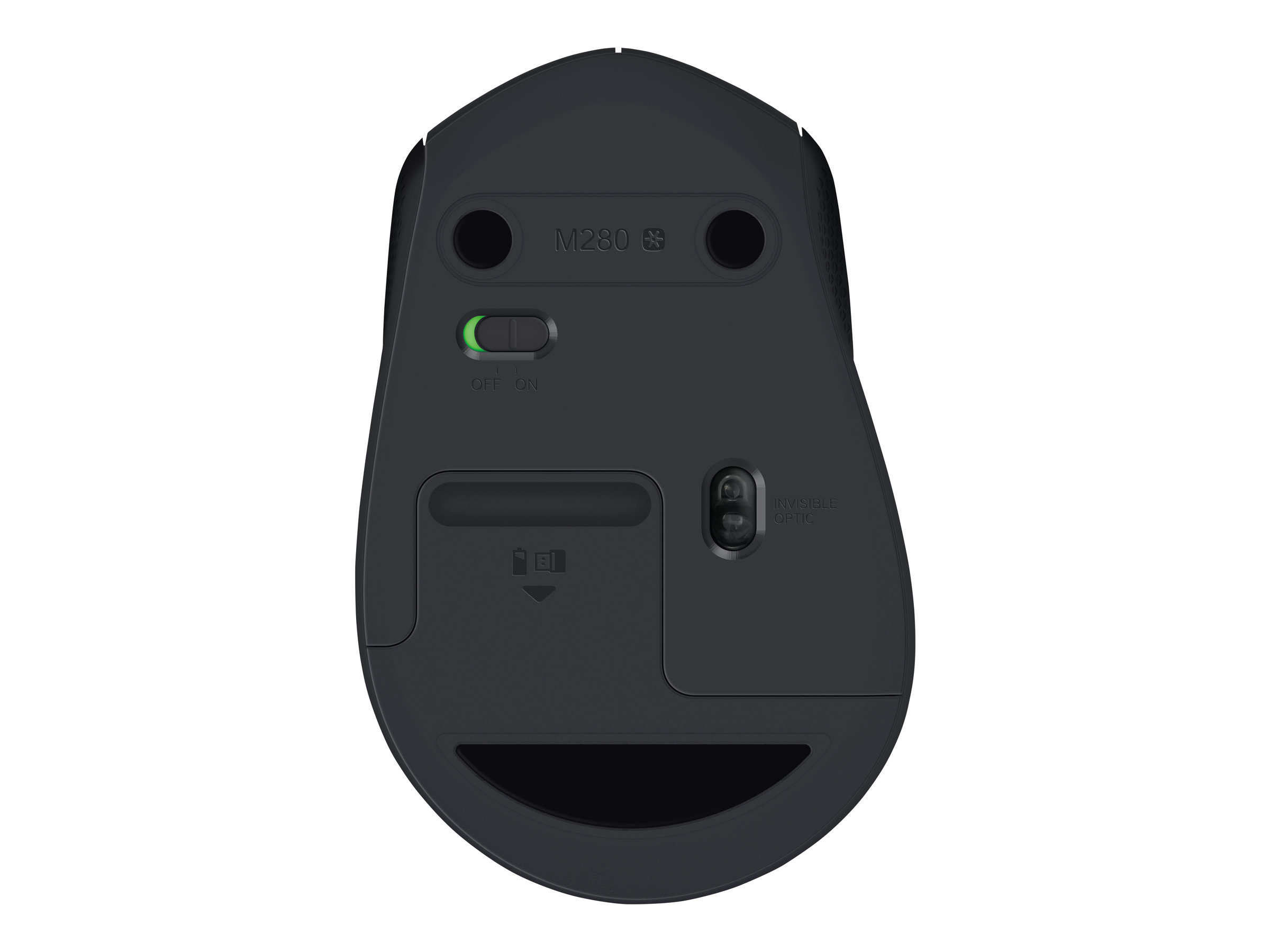 Logitech M280 - Maus - Für Rechtshänder - optisch - 3 Tasten - kabellos - 2.4 GHz - kabelloser Empfänger (USB), Ansicht 3
