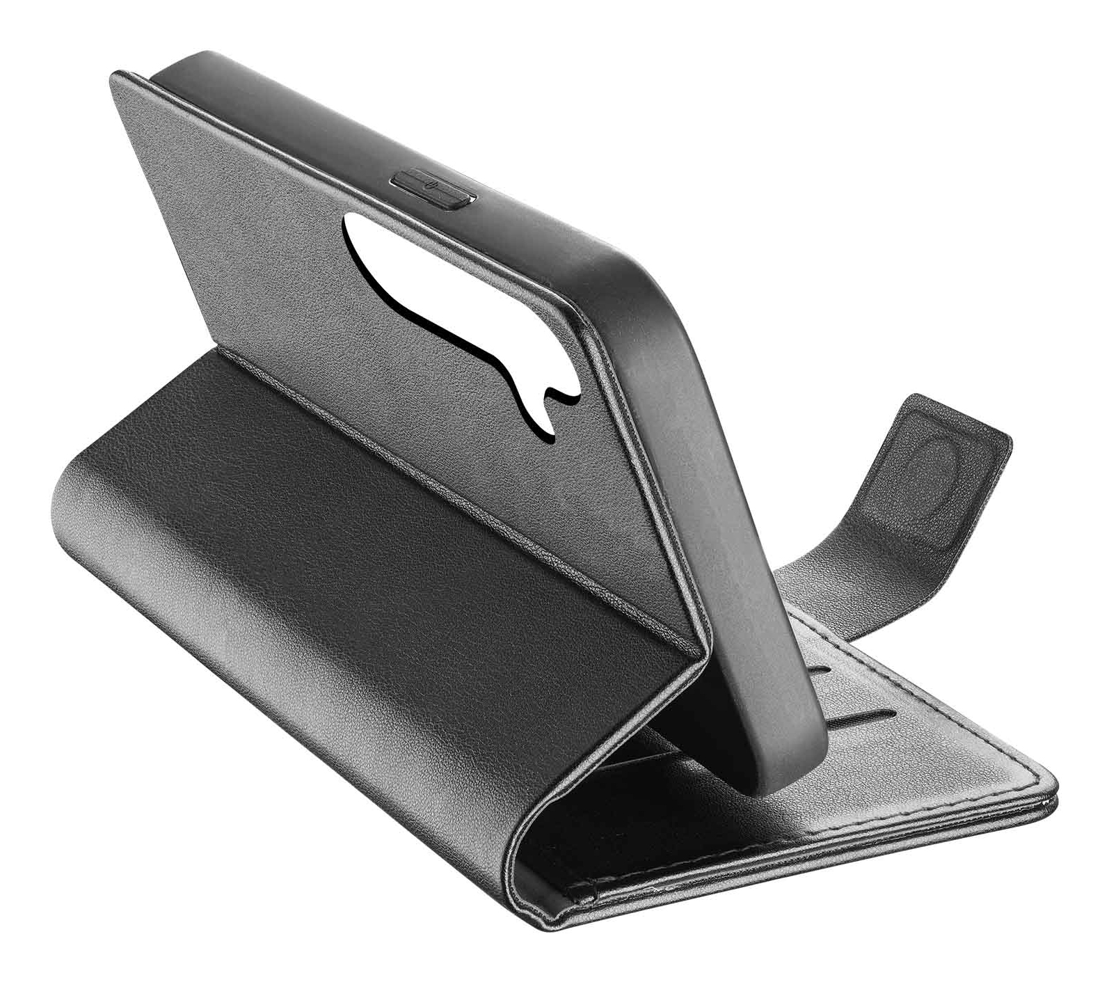 Cellularline Book Agenda 2 Case für Samsung S25+ Black BOOKAG2GALS25PLK, Ansicht 3