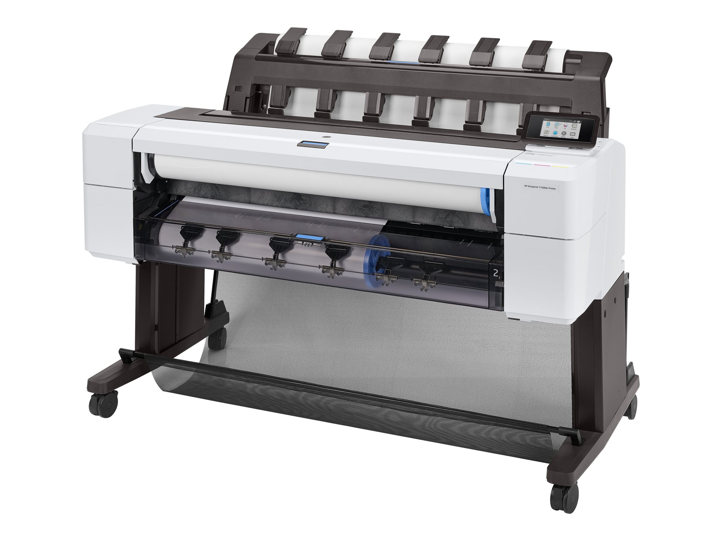 HP DesignJet T1600dr 36" Großformatdrucker Tintenstrahl 2400 x 1200 dpi 2 Rollen Gigabit LAN Schwarz, Weiß