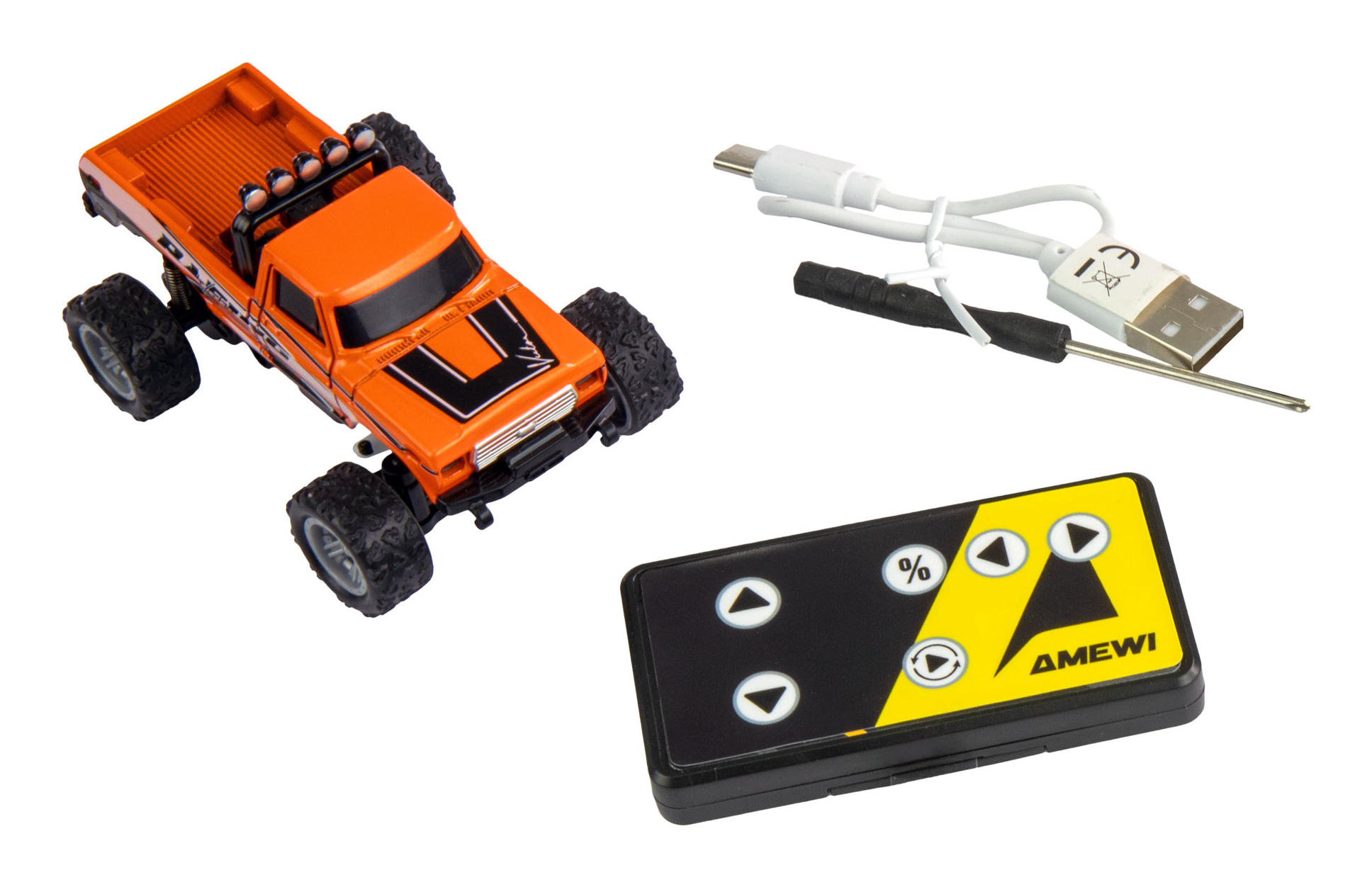 Amewi RC Monstertruck DieCast 1 64 RtR orange/6+, Ansicht 4