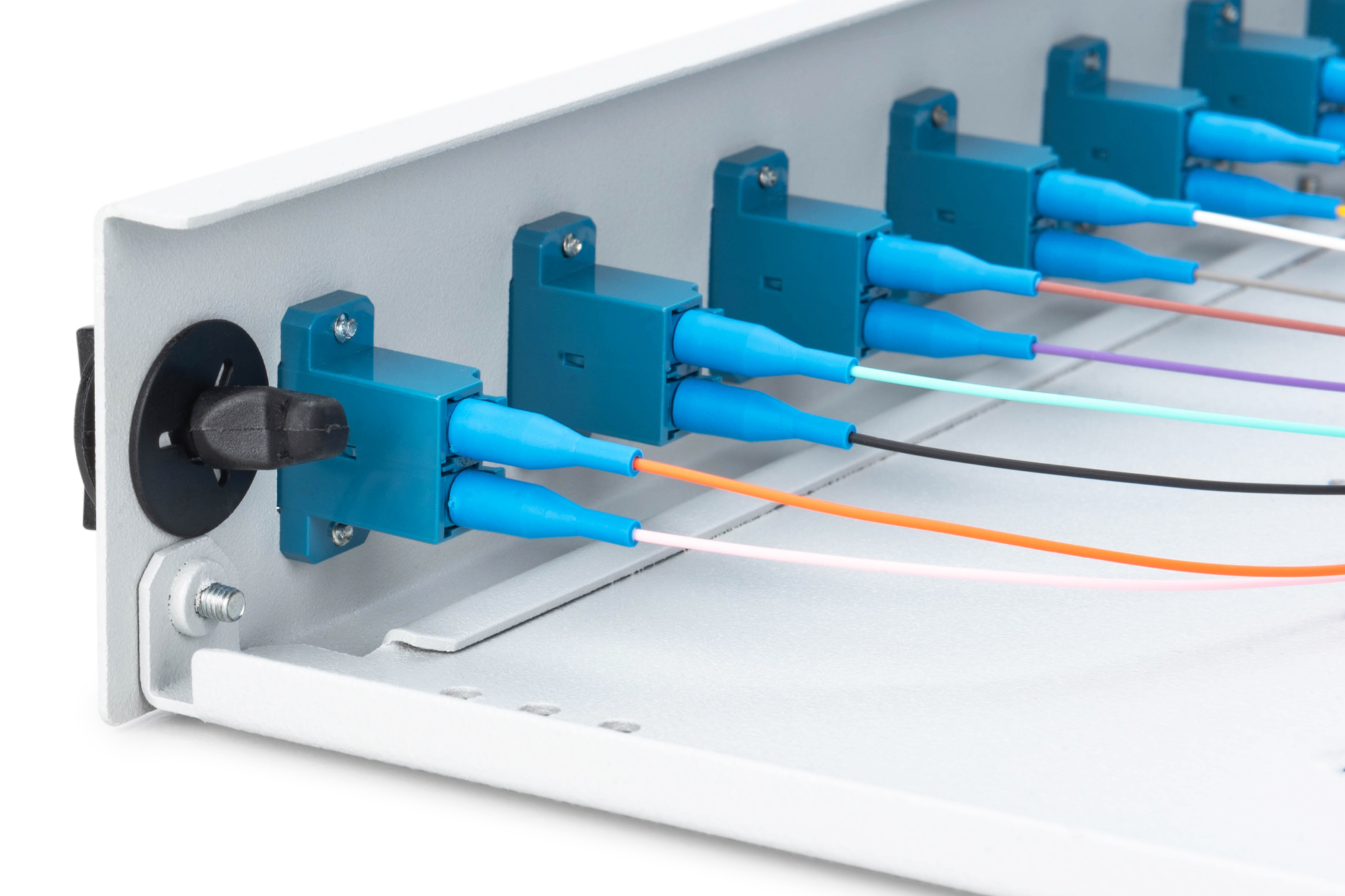 DIGITUS LWL Spleißbox, bestückt, LC, OS2, Ansicht 2