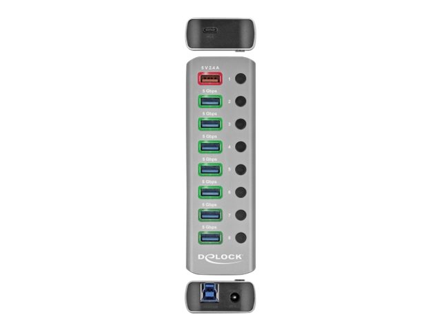 Delock Hub - 7 x USB 3.2 Gen 1 - Desktop, Ansicht 2