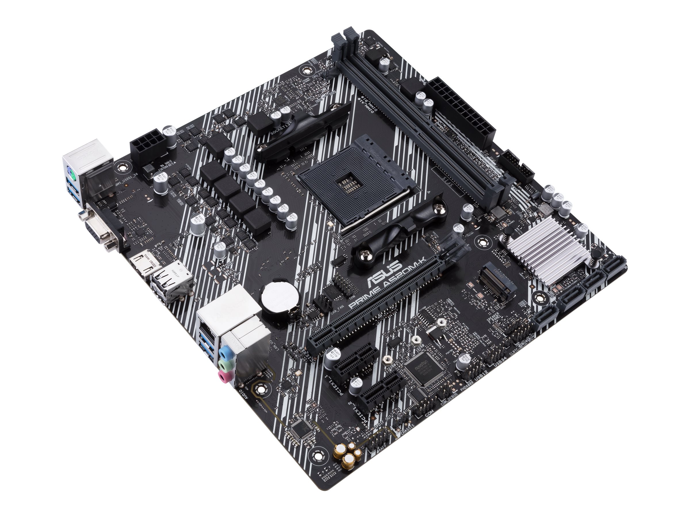 ASUS PRIME A520M-K - Motherboard - micro ATX - Socket AM4 - AMD A520 Chipsatz - USB 3.2 Gen 1 - Gigabit LAN - Onboard-Grafik (CPU erforderlich)