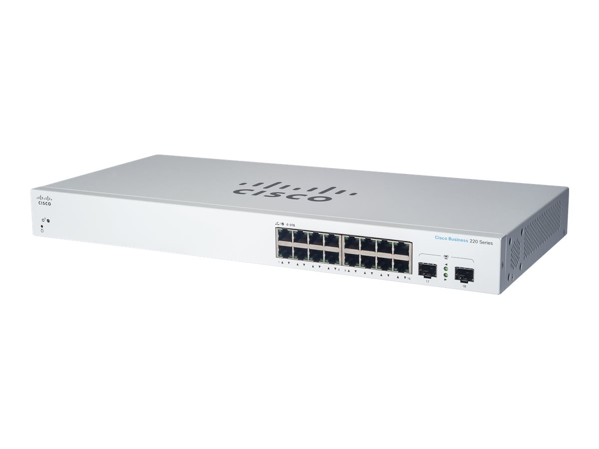 CISCO CBS220 SMART 16-PORT GE POE (CBS220-16P-2G-EU)