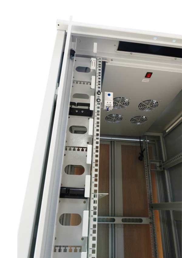 ALLNET ALL-SNB81222EKGrau - 22U - Freistehendes Gestell - 500 kg - Grau - 7 cm - 4 Lüfter, Ansicht 3