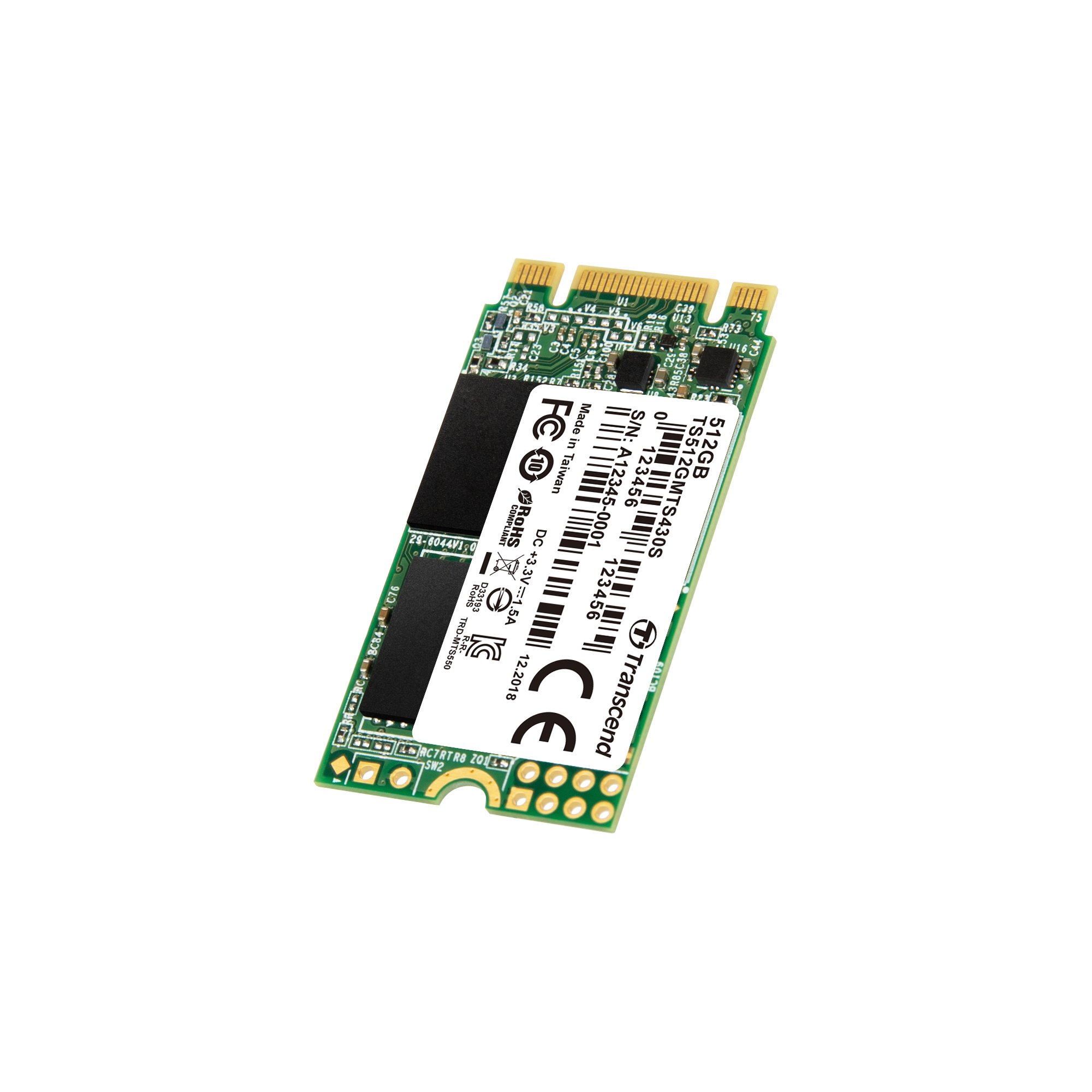 Transcend 430S - SSD - 512 GB - intern - M.2 2242, Ansicht 4